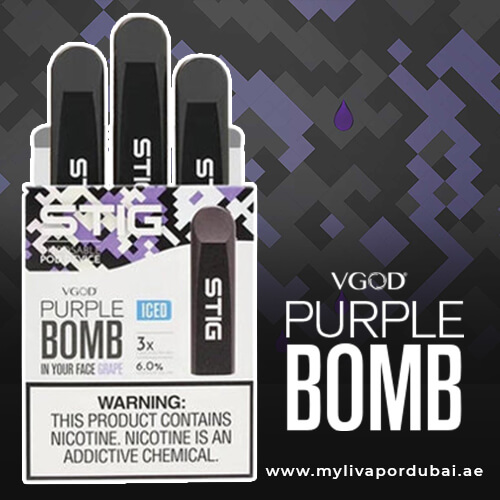 Stig VGOD Purple Bomb Iced Disposable Vape