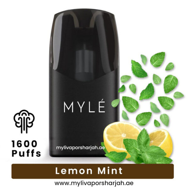 Myle Vape Sharjah 25 lemon Mint Myle Meta V5 Pods
